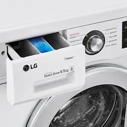 Пральна машина LG з фронтальним завантаженням F2J3WS2W, 6,5кг, 1200, A+++, Пар, глибина 44см, Дисплей, Інвертор, Білий (F2J3WS2W) - мініатюра 7