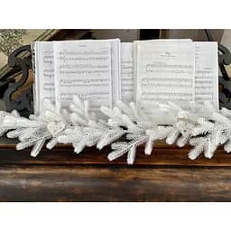 Гірлянда хвойна Hvoya Traditional лита біла 2 м - мініатюра 3