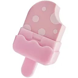 Ластик цветной Color-it Мороженое 1852А розовый в футляре