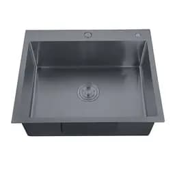 Кухонная мойка Zerix ZH5050-215 Nano-Black MX1582, Графит