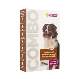 Краплі для собак Vitomax Combo 10-25 кг проти паразитів 7.2 мл (3 шт. х 2.4 мл) - мініатюра 5