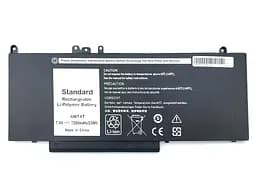 Акумулятор для Dell 6MT4T Latitude 14 E5470, E5570, E5450, Precision M3510 (TXF9M 79VRK 07V69Y 7V69Y) (7.4V 7200 mAh 53Wh) - мініатюра 2