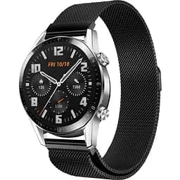 Ремінець 22 мм міланська петля BeWatch для Huawei Watch GT/GT2/GT2 Pro Чорний (1020201.4U)