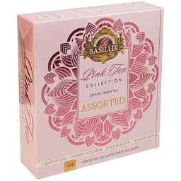 Чай зелений Basilur Pink Tea Collection асорті 40 шт. х 1.5 г (955273)