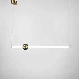 Led світильник Tube&Ball із латунною кулькою у двох формах Line.F Сторона Вертикальна - мініатюра 8