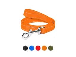 Поводок для собак Dog Extreme из нейлона двойной Ш 14 мм Д 122 см оранжевый (43004)