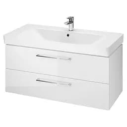 Тумба для ванної кімнати Cersanit Lara CET В392 з раковиною Mille 100 см Білий S801-364 30412