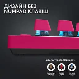 Клавіатура Logitech G PRO X TKL Lightspeed Gaming Magenta (920-012159) - мініатюра 9