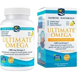 Жирні кислоти Nordic Naturals Ultimate Omega 60 рибних капсул