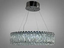 Кришталева підвісна LED люстра Diasha 8693-500CH у хромі - мініатюра 3