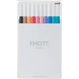 Набор лайнеров Uni Emott Line Soft Pastel Color 0.4 мм 10 цветов (PEM-SY/10C.02SPC)