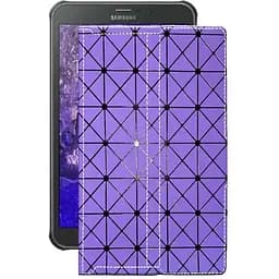 Чехол StatusCASE из экокожи для планшета Samsung Galaxy Tab Active 8.0 (T365) Фиолетовый ромб