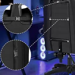 Крісло геймерське PLAYER з підставкою для ніг Blue/Black - мініатюра 10