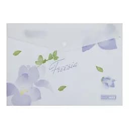 Папка-конверт А4 на кнопці FREESIA ARABESKI бузкова BM.3943-26 BUROMAX матовий напівпрозорий пластик (4823126805634)