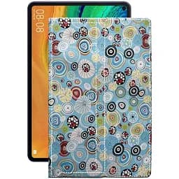 Чехол StatusCASE из экокожи для планшета Huawei MatePad Pro 10.8 Круги-цветные