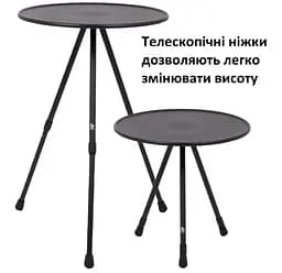 Стіл Bo-Camp Sawtelle 37x37 см Black (1404327) (DAS303270) - мініатюра 2