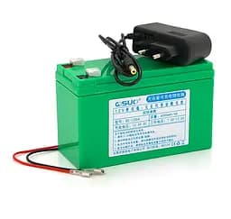 Аккумуляторная батарея литиевая QiSuo QS1206A 12V 6Ah Li-ion 18650 + зарядное 12,6В 1А