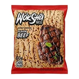 Вермишель быстрого приготовления WokSha со вкусом говядины 60 г