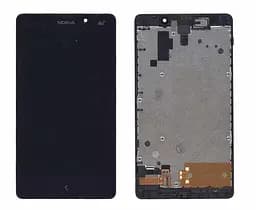 Матриця з тачскріном модуль для Nokia XL Dual sim RM-1030 із рамкою чорний