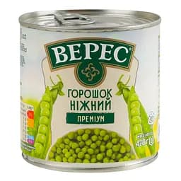 Горошок Верес Преміум ніжний зелений 420 г - мініатюра 3