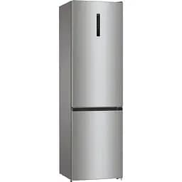 Холодильник с нижней морозильной камерой Gorenje NRK6202EBXL4 200х60х60см 2 двери 235(96) л А++ NoFrost+ LED дисплей черный (NRK6202EBXL4)