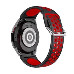 Ремінець для Samsung Galaxy Watch 5 - чорно-червоний ширина кріплення 20мм силікон перфорація розмір L Watchbands Uniq (WB00S4GALAXYUNIQ15) - мініатюра 2
