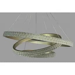 Підвісна люстра LED у зал Linisoln 1956 металевий Champagne Metallic LED-стрічка 80*60*40 см 140 Вт - мініатюра 3