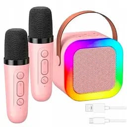 Колонка портативна з мікрофонами Winso K12 10 W RGB Bluetooth/USB microSD AUX