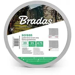 Лента ограждающая Bradas 4.75 см х 35 м 450 г/м2 светло-серый + 20 зажимов TOB45047535LGYL 