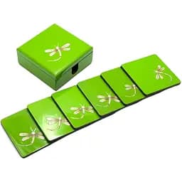 Скринька з підстаканниками набір 11х11х4.5 см 6 шт