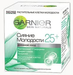 Денний крем для обличчя Garnier Skin Naturals Сяйво Молодості 25+, для всіх типів шкіри, 50 мл (C4929500) - мініатюра 2