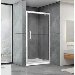 Душевые двери Dusel FA516 100x190, универсальные, прозрачный, хром