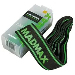 Кистьові бинти MadMax MFA-299 Non slide & slip knee wraps 2.0 м Black/Green (MFA-299-U)