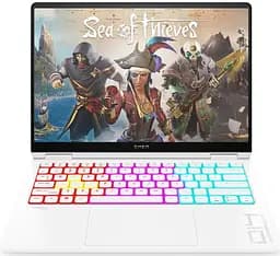 Ноутбук HP 14 OMEN Gaming 14-fb0022ua 14"2.8K OLED,400n/Ultra7-155H(4.8)/16Gb/SSD1Tb/GF RTX 4050,6GB /Пидсв/DOS/White (A49ZSEA)