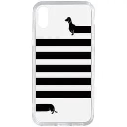 Чохол-накладка Toto Acrylic+TPU Print Case Apple iPhone X/XS #25 Taksa Transparent