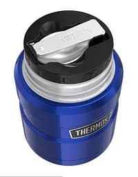Термос харчовий Thermos Stainless King 710 ml Metallic Blue з ложкою - мініатюра 2