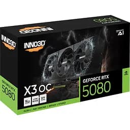Відеокарта Inno3D GeForce RTX5080 X3 OC 16GB GDDR7 256bit PCI Express 5.0 (N50803-16D7X-17603930) - мініатюра 2