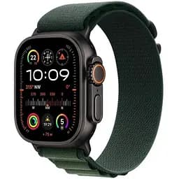 Смарт-часы Apple Watch Ultra 2 GPS+Cellular 49mm Black Titan. Case w. Dark Green Alpine Loop - Large (MX4T3)