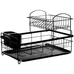 Сушка для посуды Ringel Raum многоярусная черная металл 44.3x31x30 см (RG-022b)