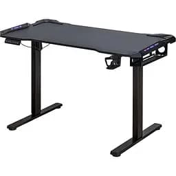 Стіл Mealux PowerDesk Carbon RGB з електрорегулюванням висоти (EVO-201 Carbon/B) 