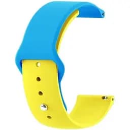 Набір ремінців BeCover Ukrainian Freedom для Amazfit Stratos (22 mm)/ Stratos 2/2S/3 /Amazfit GTR 2/Amazfit GTR 47mm/Amazfit GTR Lite 47mm/Amazfit Nexo/Amazfit Pace/Amazfit GTR 3 Pro/Amazfit GTR 4 Yellow-Blue (707827) - мініатюра 5