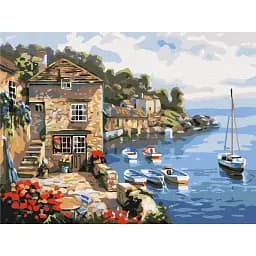 Картина по номерам Brushme Лодки в море 30x40 см