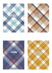 Комплект 4 шт загальних зошитів. Зошит Школярик А5 80 арк. у лінію 5238 4823088241082