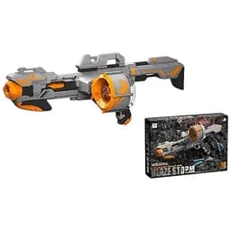 Бластер с барабаном на 20 патронов, серый цвет.