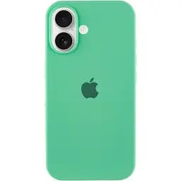 Чохол Epik Silicone Case Full Protective AA для Apple iPhone 16, 6.1 Зелений/Spearmint
