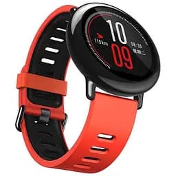 Ремешок силиконовый Tamister для часов 22 мм красный с черным.