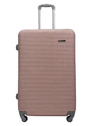 Валіза велика L ABS-пластик Milano bag 004 75,5×50×33,5см 105л Рожеве золото