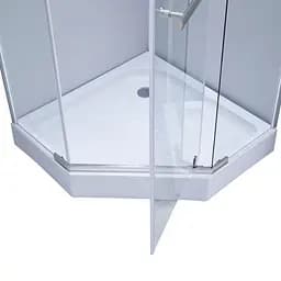 Душова кабіна Lidz Dozorca SC90x90.CRM.LOW.TR LDSC9090CRMLOWTR - мініатюра 2