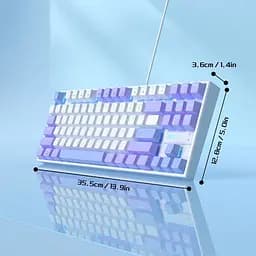 Клавіатура MageGee MK-Star Red Switch Lilac (6971969728752-UA) - мініатюра 4