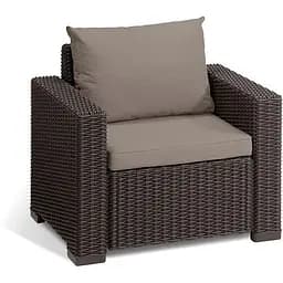 Комплект садових меблів Allibert Keter California 3 seater коричневий - мініатюра 5